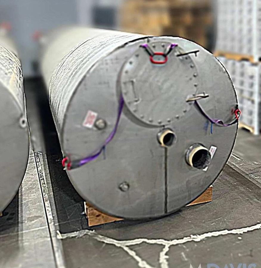 Used 3400 Gallon Mfg By Meridian Stainless Steel Vertical Storage Tank Very Clean