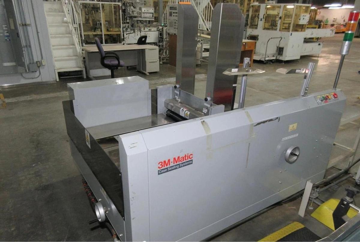 Used 3M Automatic Case Erector Mdl 210 CF Bottom Taper Box Former up to 10 CPM