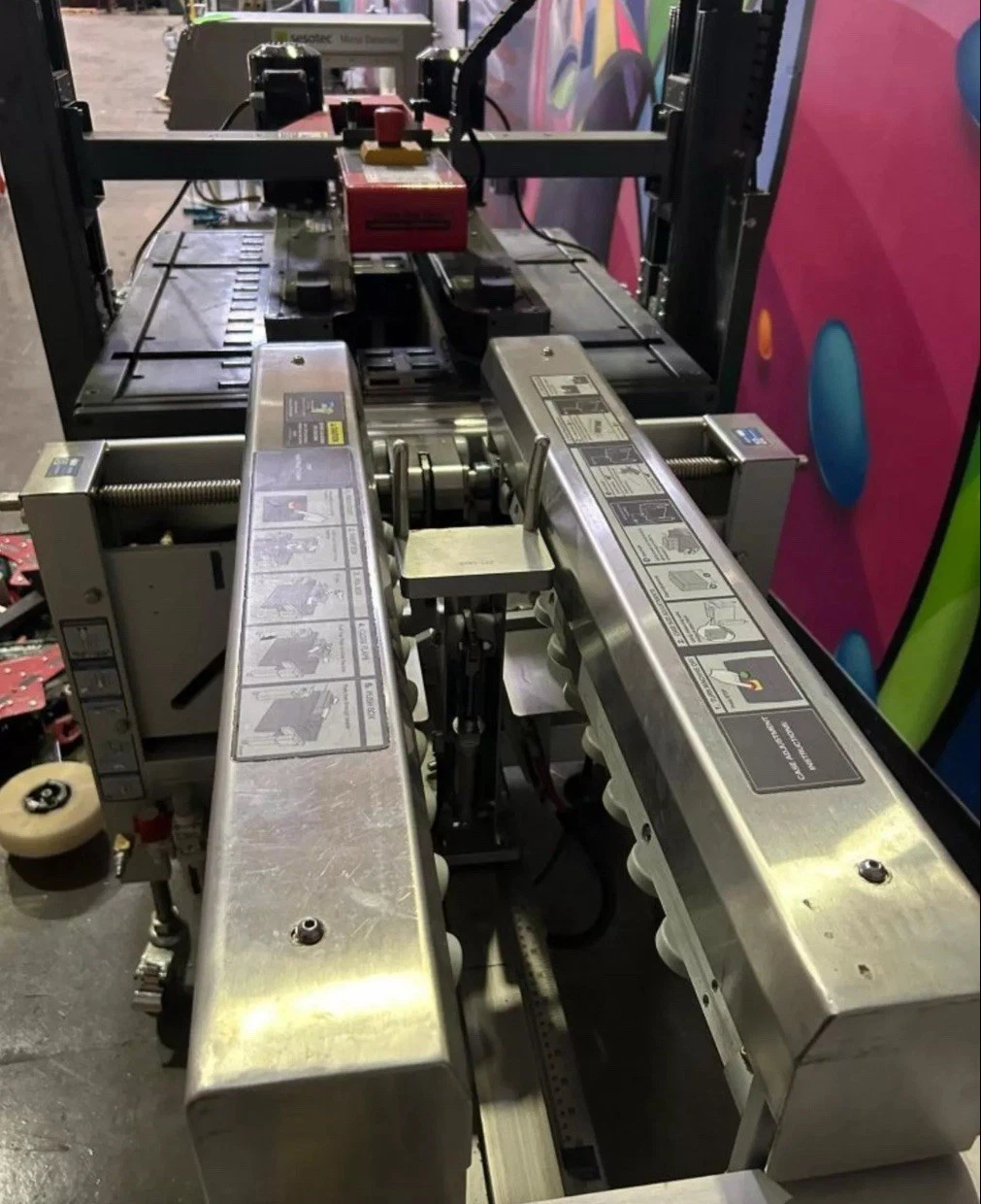 Used 3M-Matic 8000A Top&Bot Case Sealer w/ BEL 505G4 Semi-Automatic Case Erector 2018