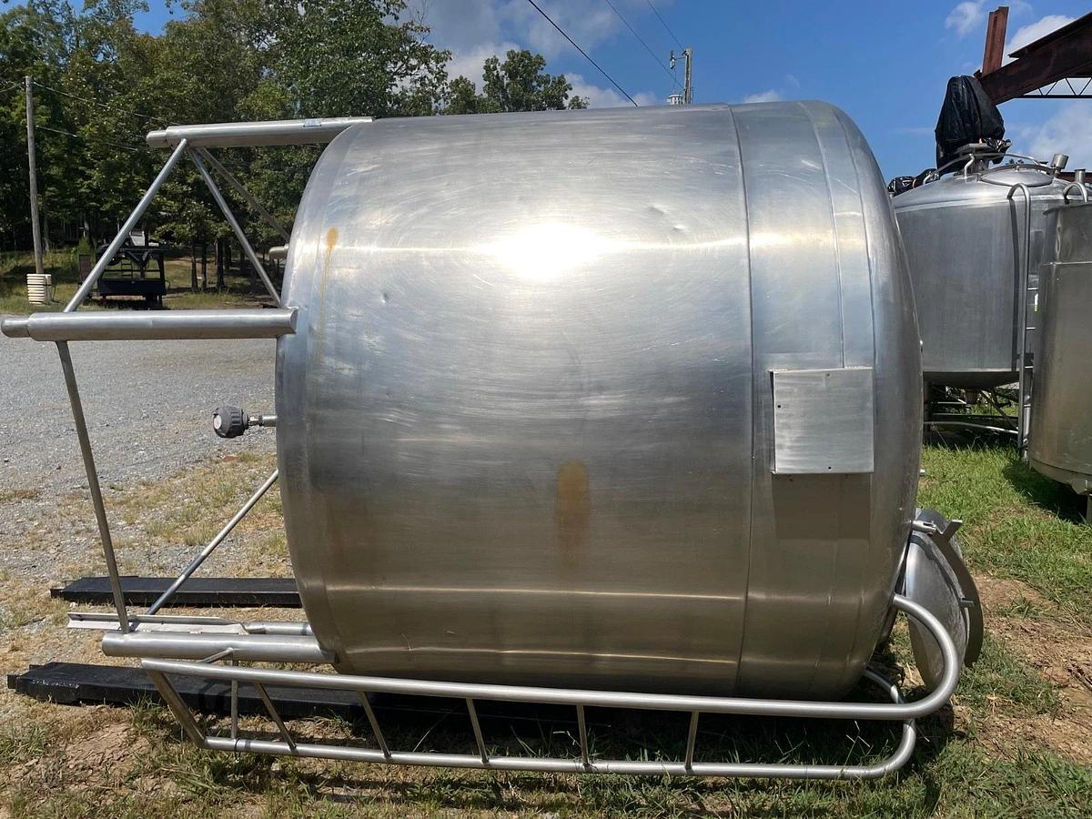 Used 1500 Gallon Jacketed Stainless Steel Processor with sweeping agitation w Cone