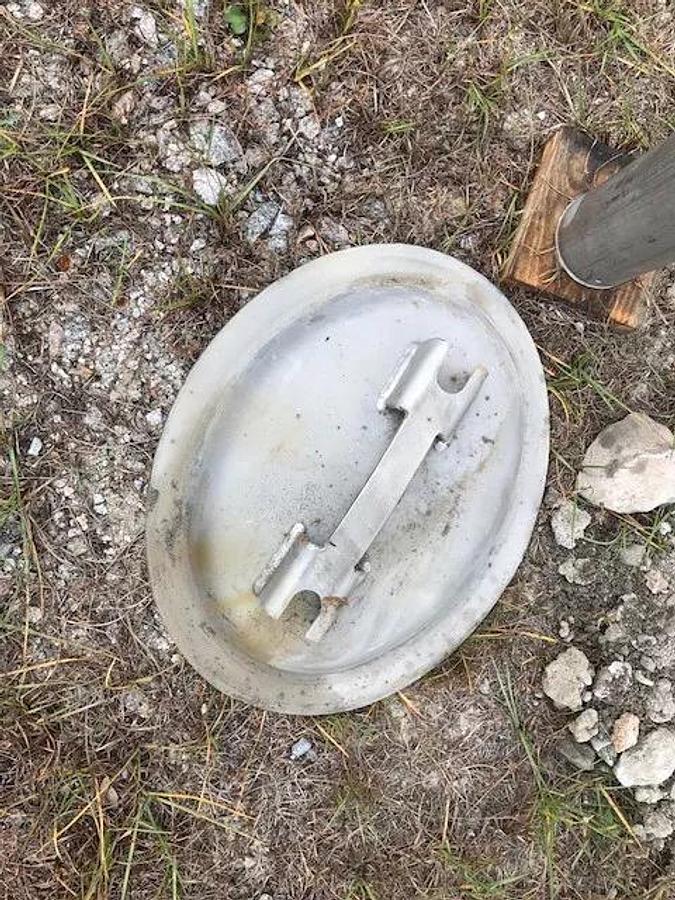 Used 150 Gallon Deep Cone Stainless Steel Tank On Legs Mfg By Arrow Processing Equip