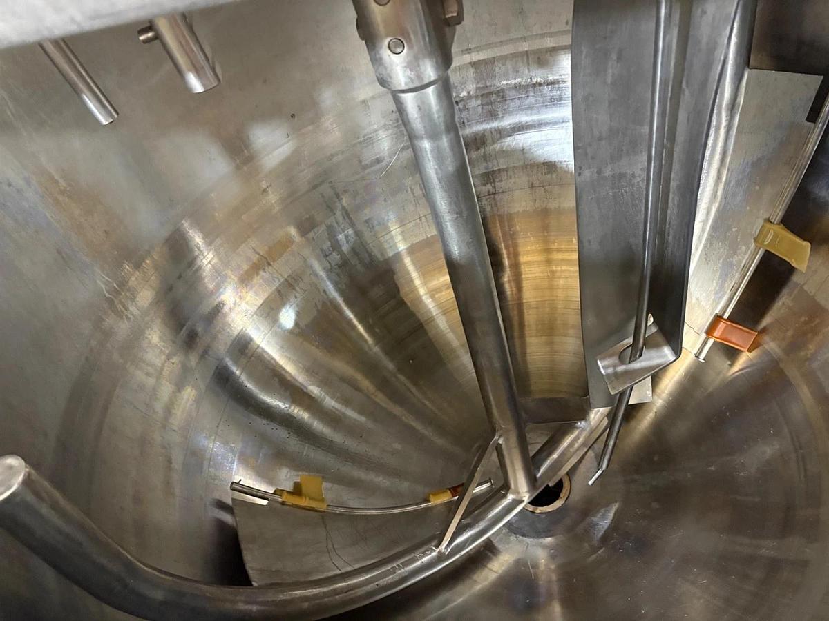 Used Groen TA-150 Stainless Steel Jacketed Scrape Surface Kettle Skid & Pumps Heat X