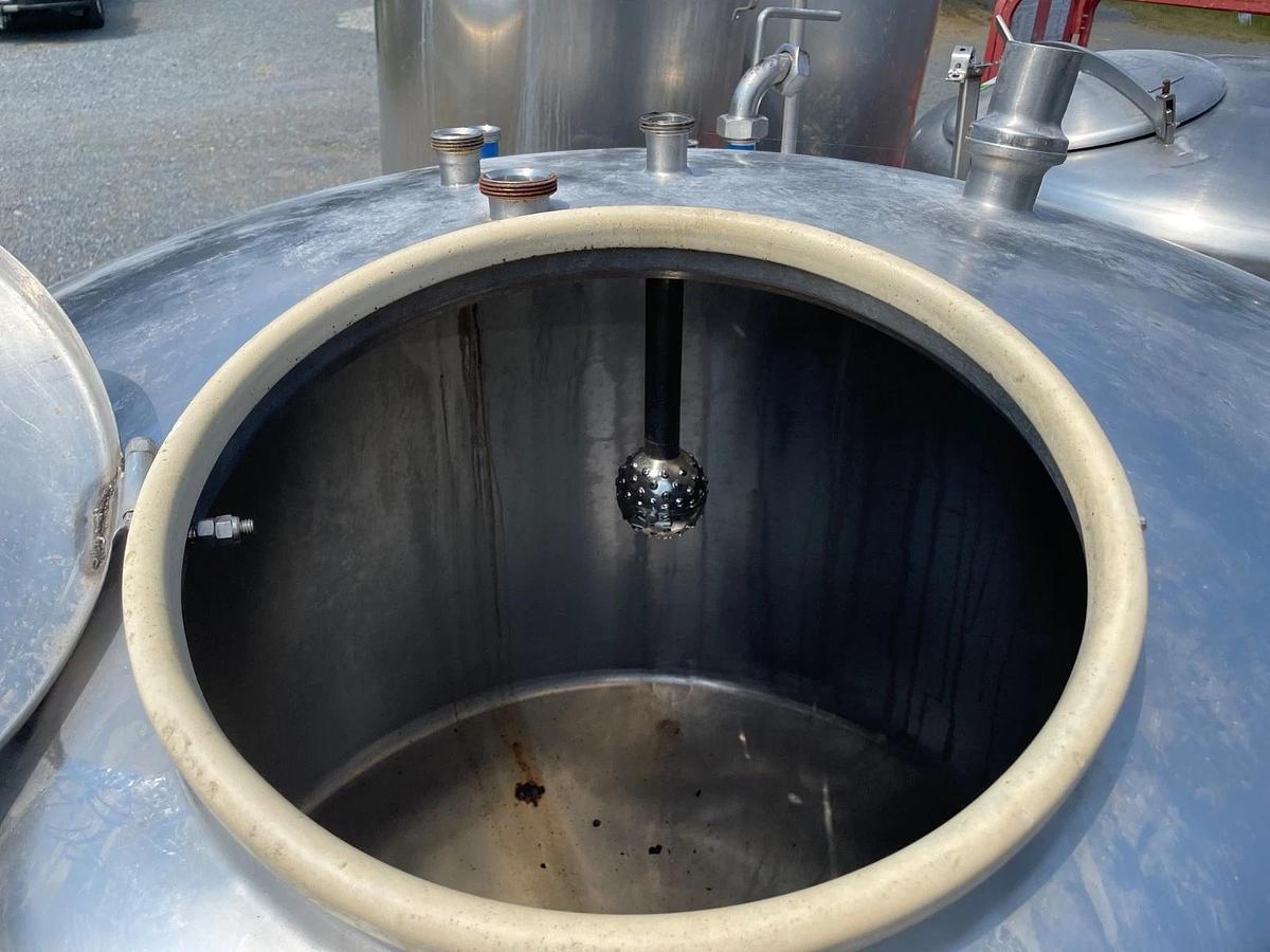 Used 500 Gallon Jacketed 304 Stainless Steel  w Cone bottom 50 PSI
