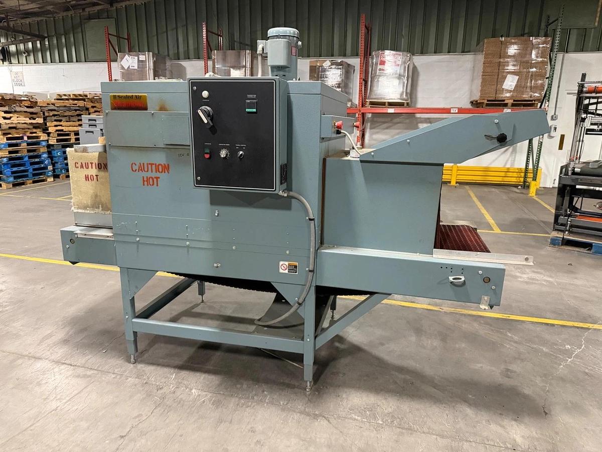 Automatic Bundler Sealer Weldotron Model 1209-OP w Shanklin T8 Shrink Tunnel Sys