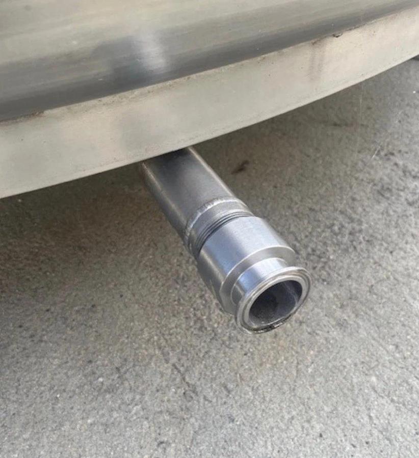 Refurbished 1500 Gallon Stainless Steel Tanks Sanitary Open Top ,Legs Slope Side Drain Qty 6