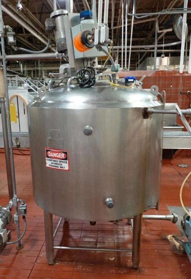 Used 300 Gallon CREAMERY PACKAGING CP 300 Insulated Mix Tank - Stainless Steel