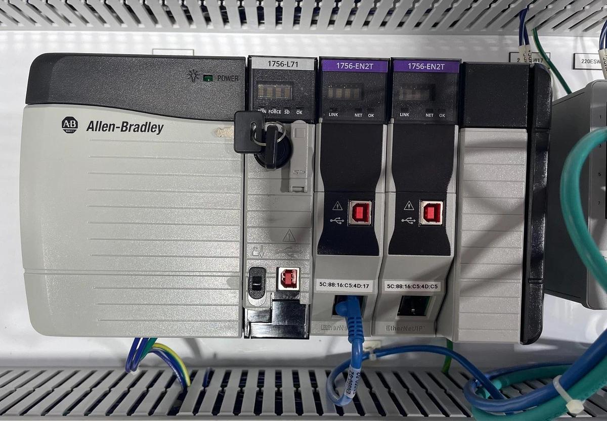 Used NEW Allen Bradley ControlLogix PLC PowerFlex 525 Stainless Hoffman Control Panel