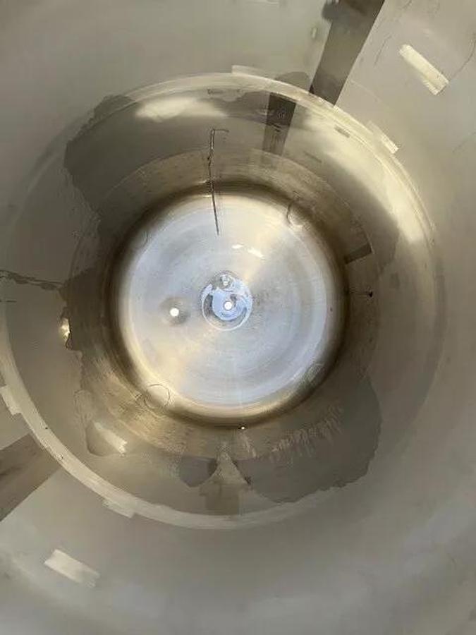 Used 1000 Gallon 4000 L 304 Stainless Steel Jacketed , Vacuum rated Tank Dish / Dome