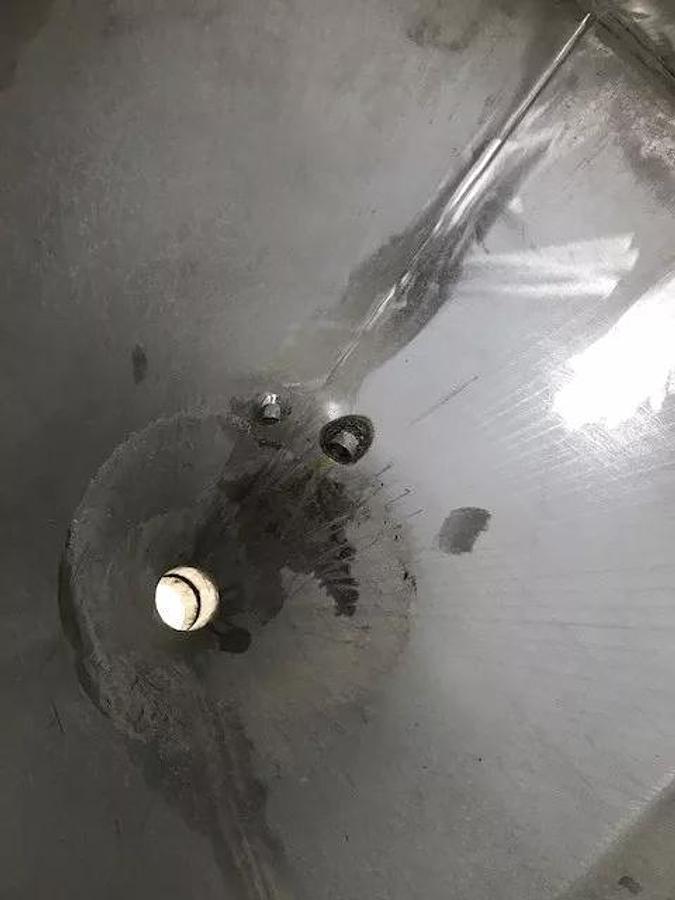 Used 150 Gallon Deep Cone Stainless Steel Tank On Legs Mfg By Arrow Processing Equip