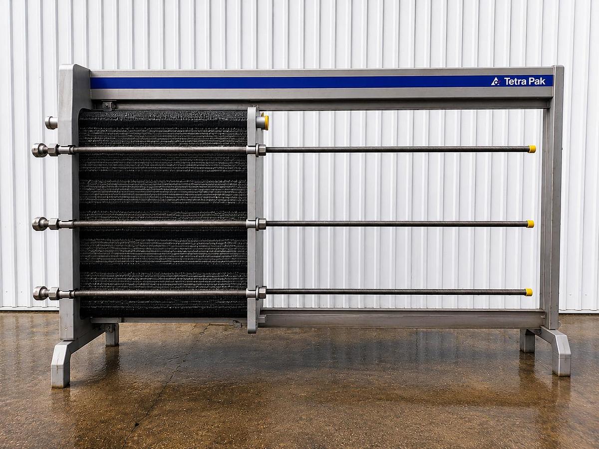 Used Tetra Pak / Alfa Laval C10-SH Stainless Steel Plate Heat Exchanger 1660 SQ FT