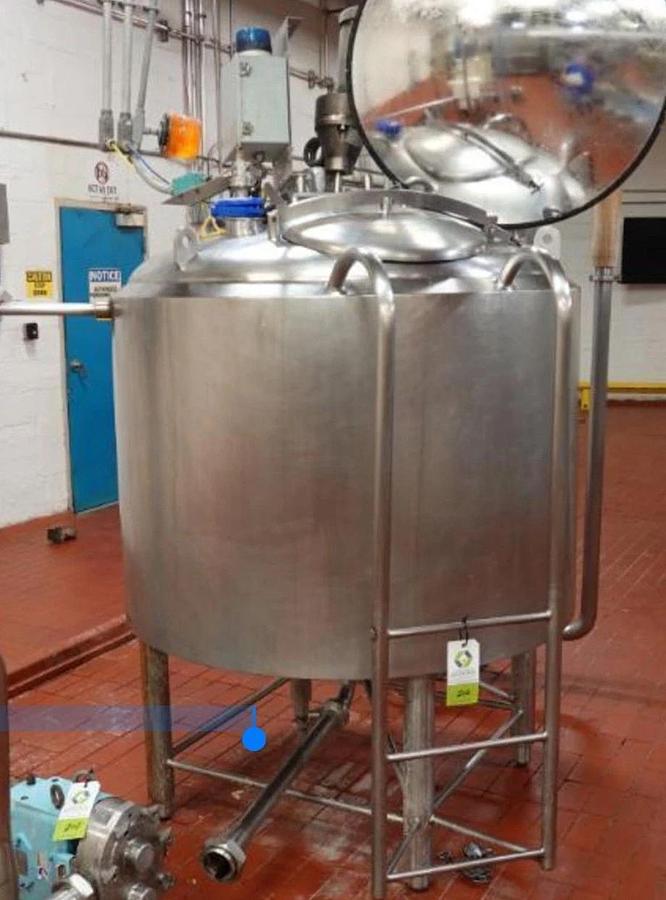 Used 300 Gallon CREAMERY PACKAGING CP 300 Insulated Mix Tank - Stainless Steel