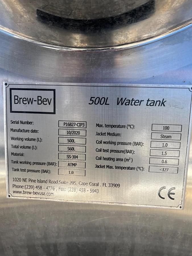 Used Brew-Bev 3 Tank CIP System new 2020 3 Tank CIP System includes Everything