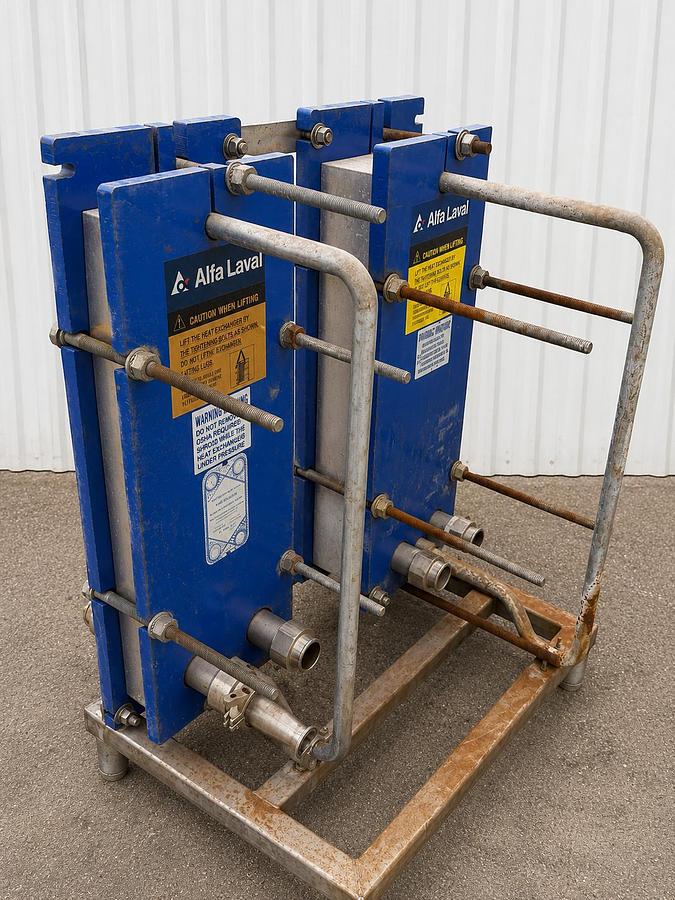 Used 2 Alfa Laval Plate Heat Exchangers M6-MFG Stainless Food Grade