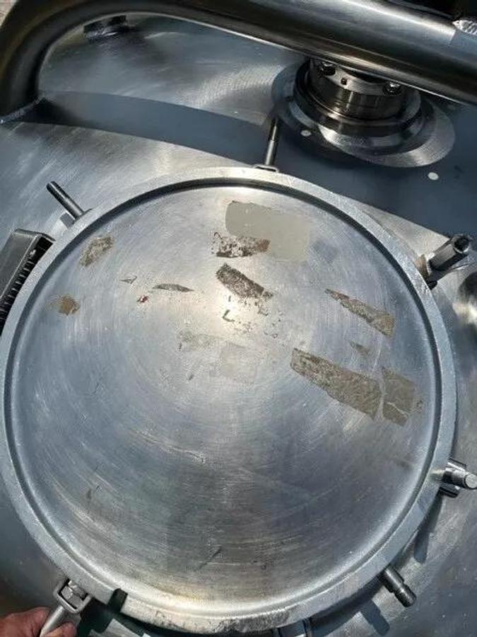 Used 1000 Gallon Insulated Stainless Steel Processor with sweeping agitation w Cone