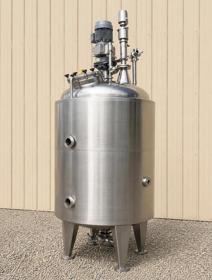 Used 500 Gallon Scrape Surface 316 Stainless Steel Jacketed Processor Single Motion