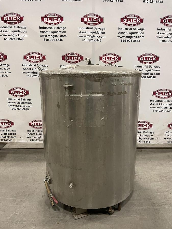 Used 100 Gallon 316 Stainless Steel Mixing Tank W Lightnin Mixer
