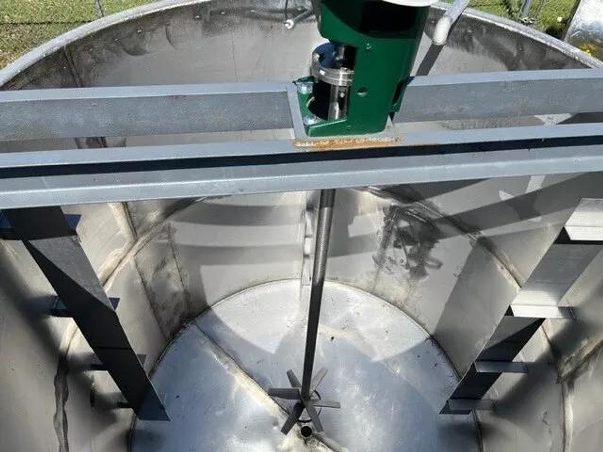 1000 Gallon 316L Stainless Steel Mix w Lightnin Tank Cone Bottom Open Top