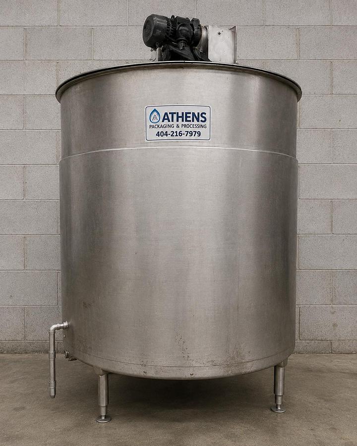 Used 800 Gallon Groen Kettle Jacketed Stainless Steel Processor with agitation