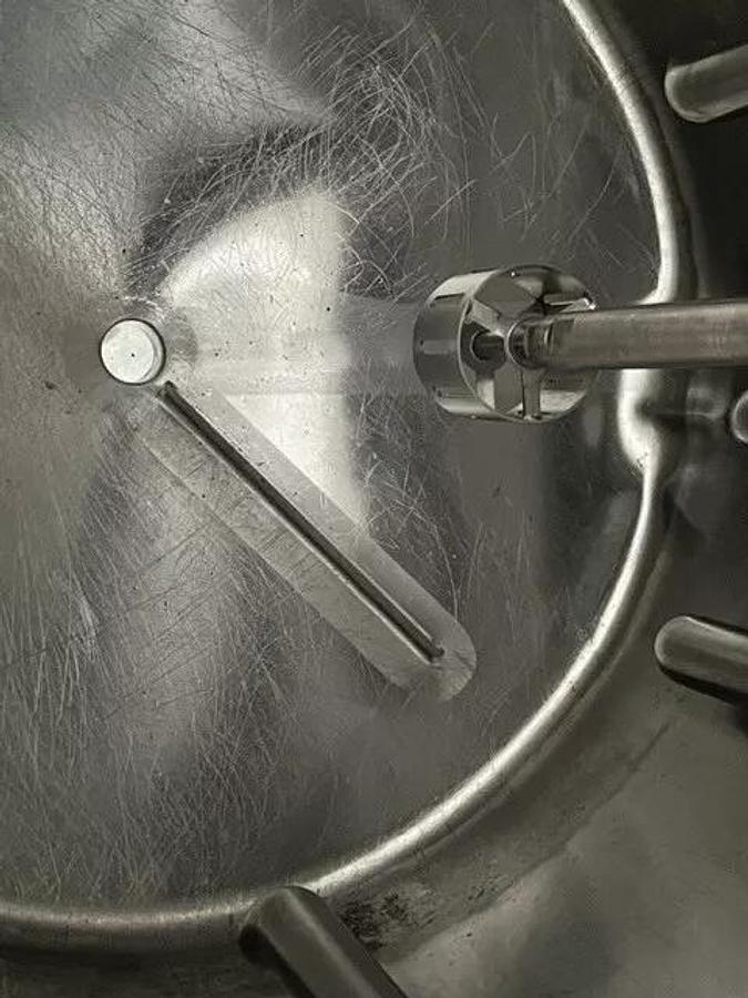 Used 200 Gallon Jacketed Stainless Steel Tank W High Shear Disperser Mixer 7.5 HP