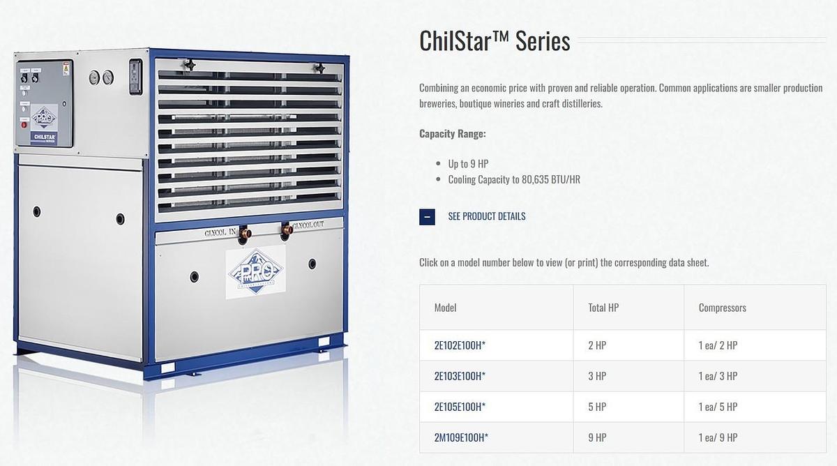 Filtrine PCP-500-70A WP Chiller  Filtrine Manufacturing Never Used