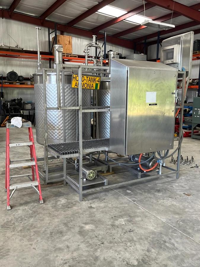 Used JBT CAT MEPSCO Brine Mix / Chill system 200/300 Gallon 2 tank setup Stainless