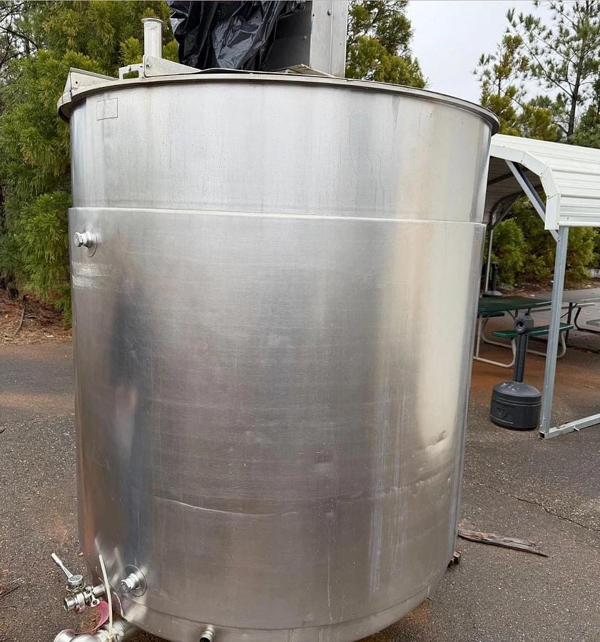Used 800 Gallon Groen Kettle Jacketed Stainless Steel Processor with agitation