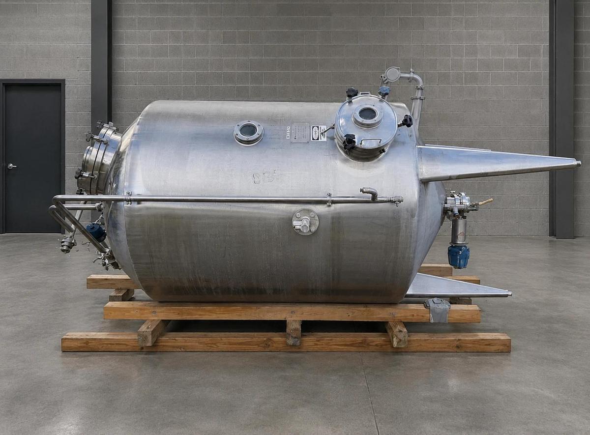 Used 500 Gallon 316 L  Jacketed Processor. Dome Top , Cone Bottom , 2 Available!