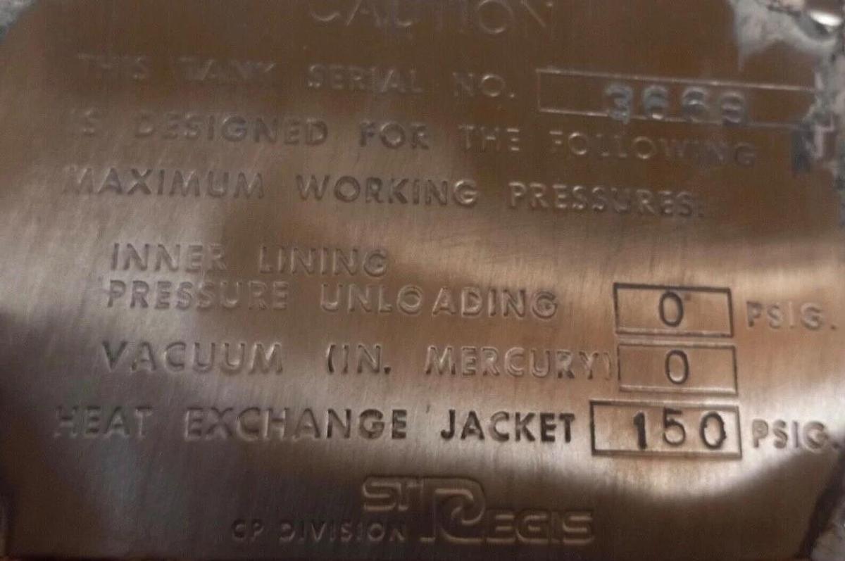 Used 10,000 Gallon Stainless Steel Jacketed Food Grade Tank