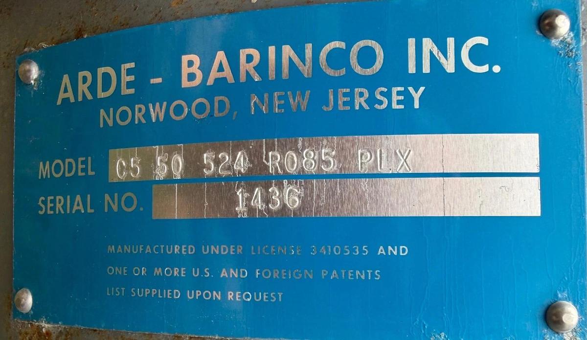 Used 1000 Gallon Stainless Steel Homogenizing High Shear Mix Tank ARDE-Barinco 50 HP