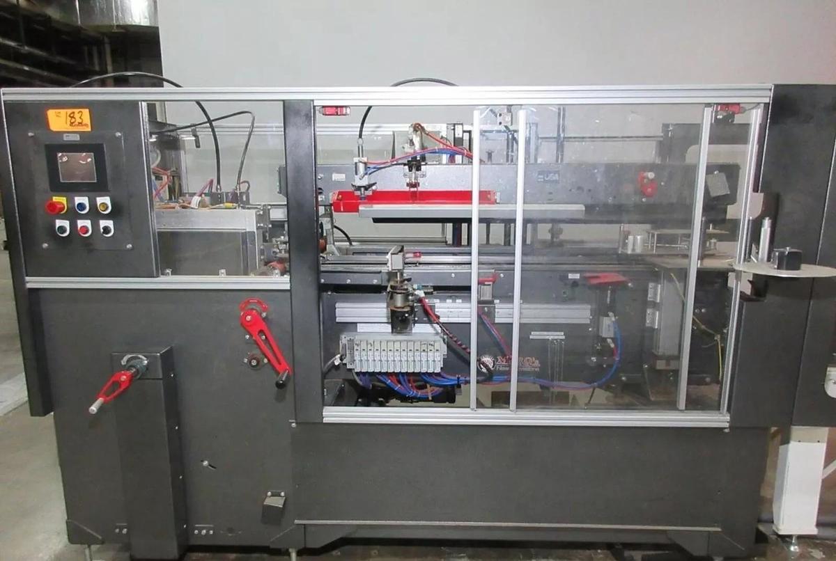 Used Marq Automatic Case Erector HPE220 RH Bottom Taper Box Former up to 15 CPM