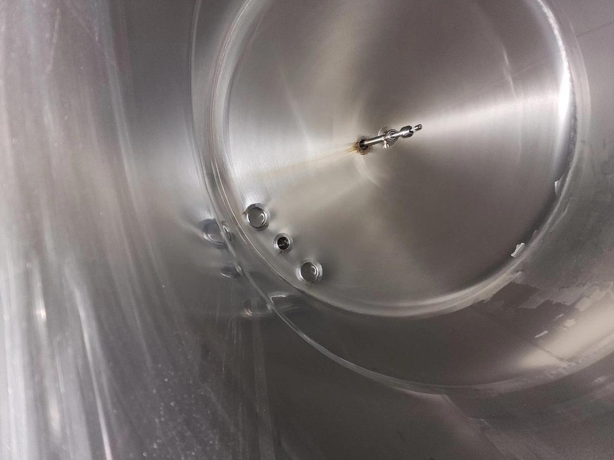 Used 2500 Gallon Vertical Jacketed Stainless Steel Mix Tank w/ 5 HP Agitator  4 avail