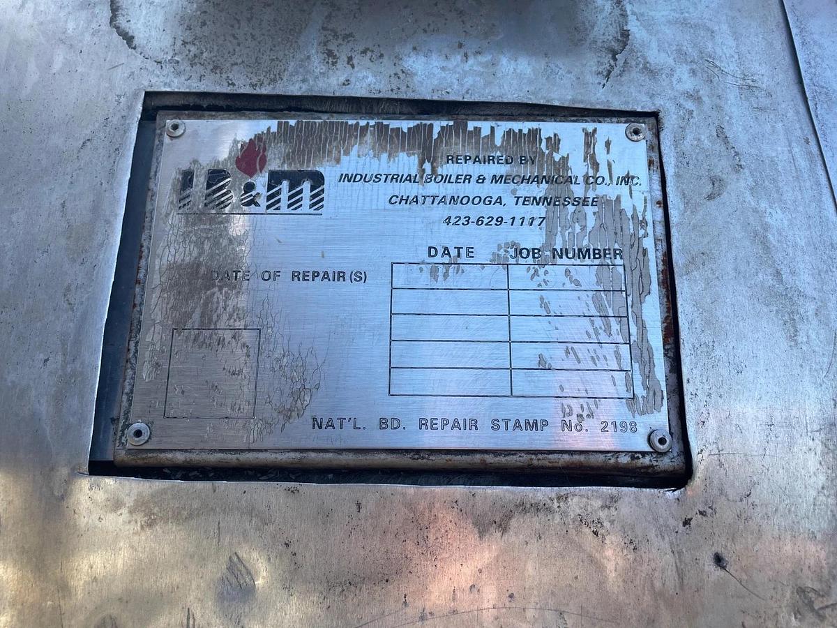 Used Gaston County 304 stainless steel autoclave. 6′ diameter X 7′ long.