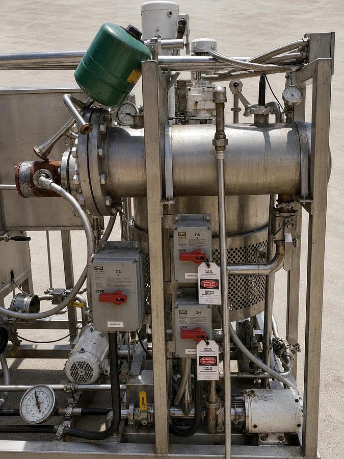Used Groen 80 Gal Jacketed Kettle w Dual Motion , Pumps , Boiler Complet Process Skid