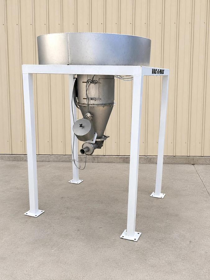 Used VAC-U-MAX Stainless Steel Vacuum Receiver Hopper Pneumatic Conveyor System