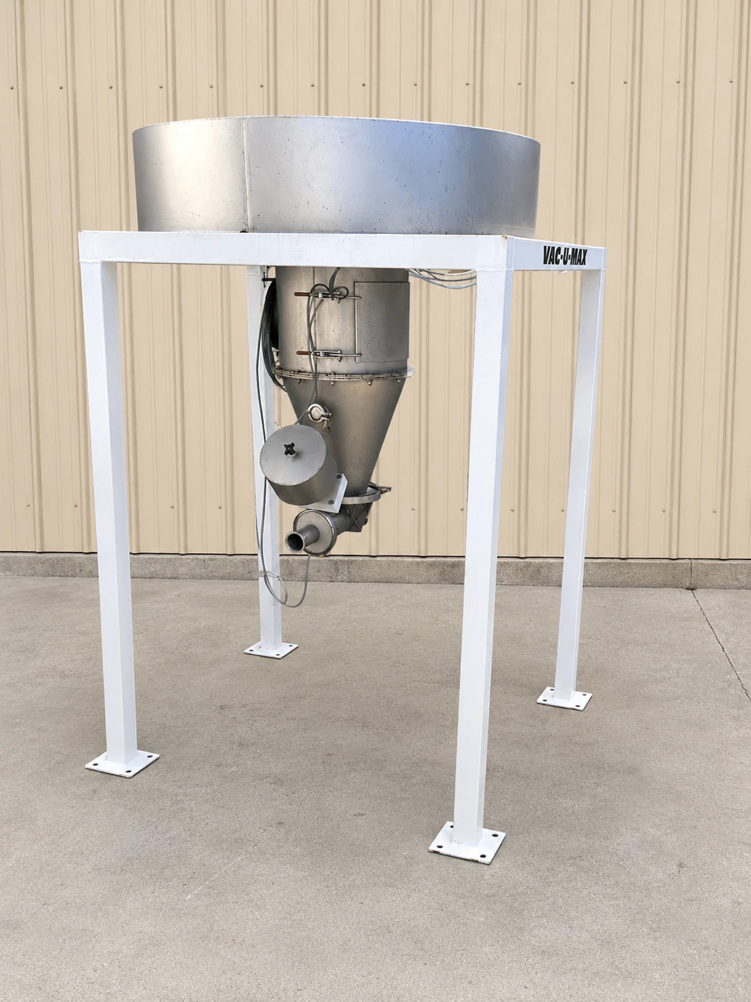 Used VAC-U-MAX Stainless Steel Vacuum Receiver Hopper Pneumatic Conveyor System