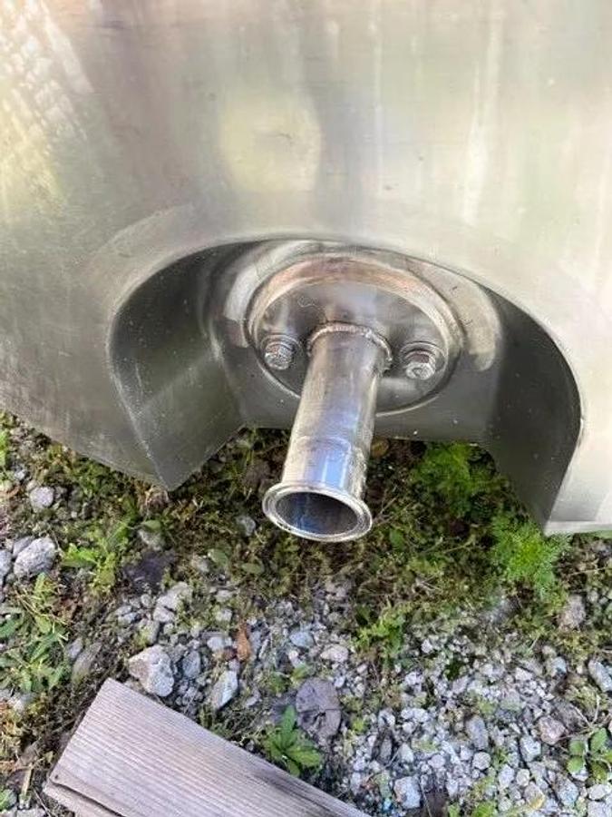 300 Gallon Stainless Steel Jacketed Processor Sweep w Mixer Tank dish Bottom