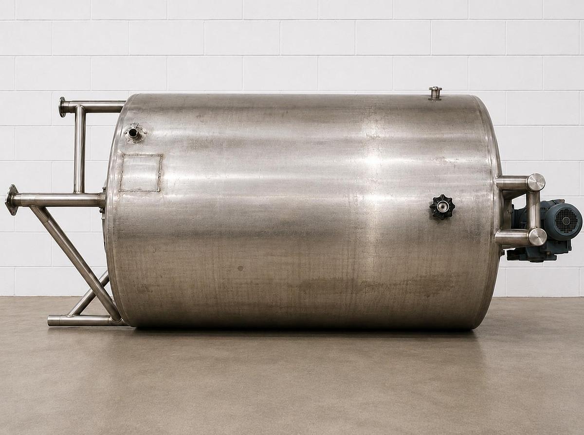 Used 4000 Gallon SS Cherry-Burrell Stainless Steel Dual Motion Mixing Processor Tank