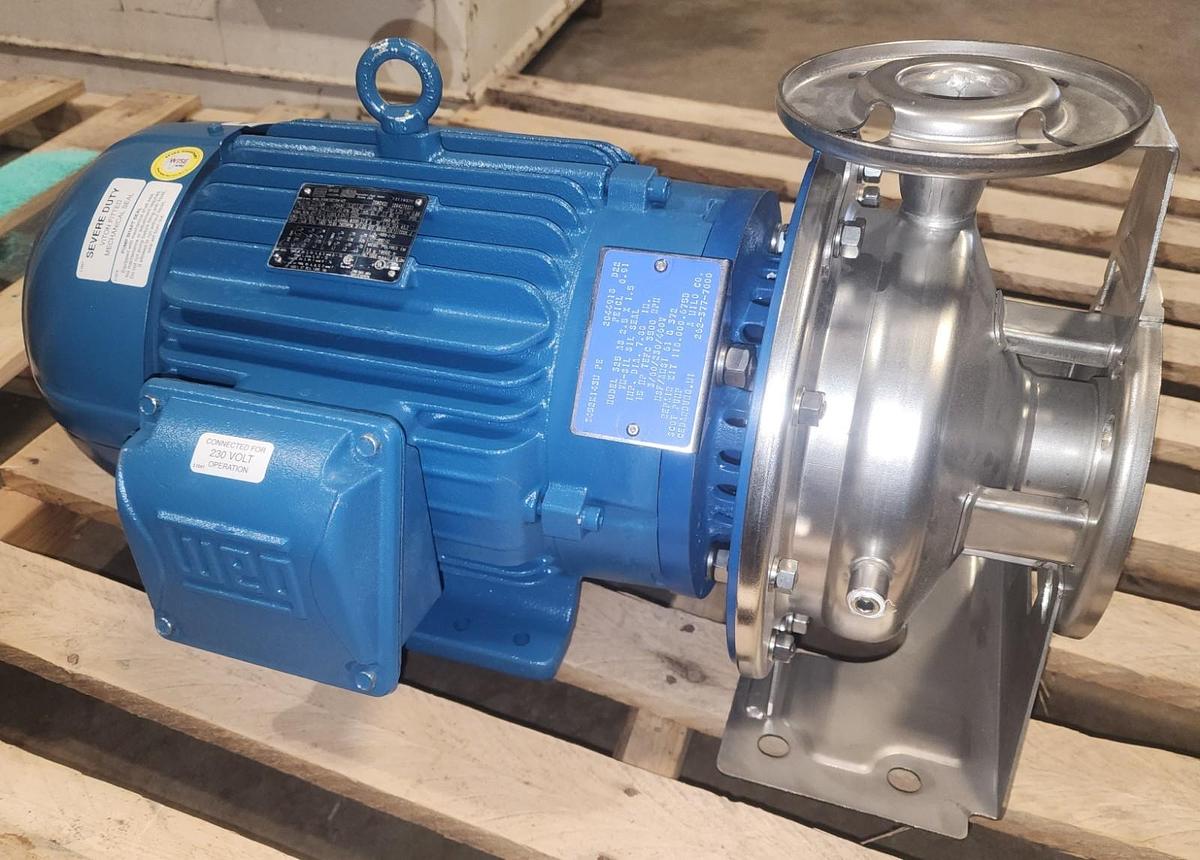 Used Waukesha 25 HP Centrifugal Pump.  Pump Model-2105  Inlet and Outlet 3 1/2 “