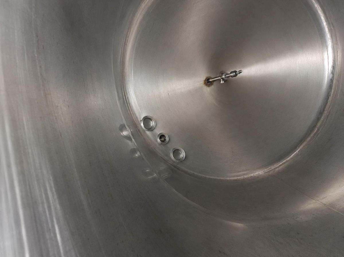 Used 2500 Gallon Vertical Jacketed Stainless Steel Mix Tank w/ 5 HP Agitator  4 avail