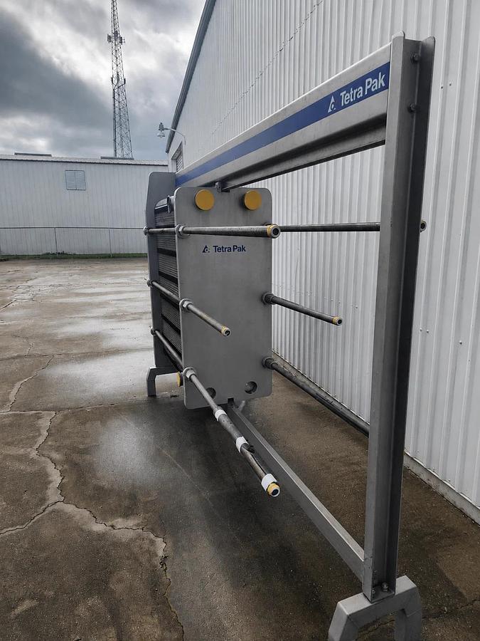 Used Tetra Pak / Alfa Laval C10-SH Stainless Steel Plate Heat Exchanger 1660 SQ FT