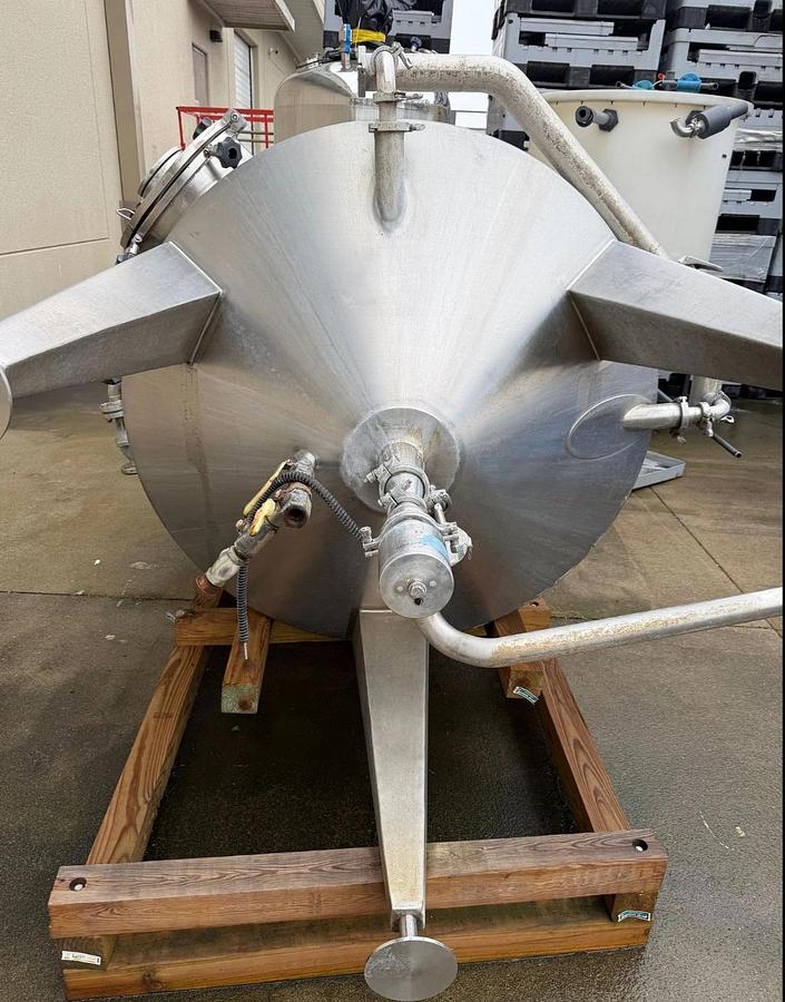 Used 500 Gallon 316 L  Jacketed Processor. Dome Top , Cone Bottom , 2 Available!