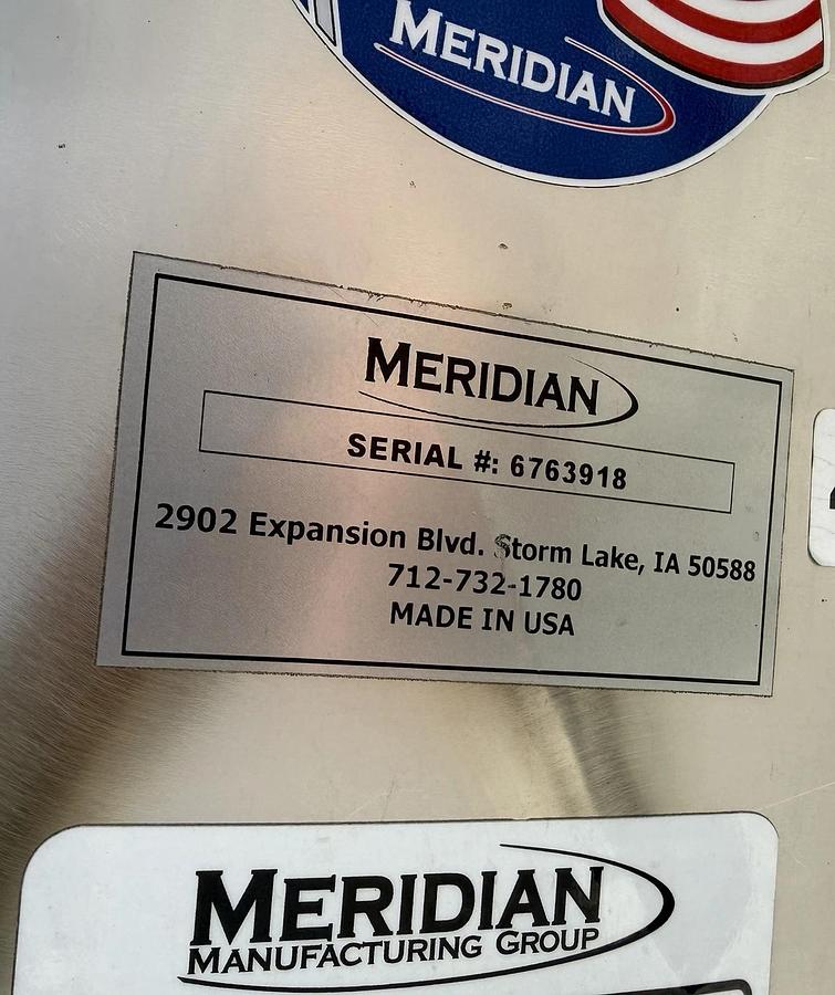 Used 3400 Gallon Stainless Steel Vertical Storage Tank – Meridian – 6’ Dia x 18’ Long
