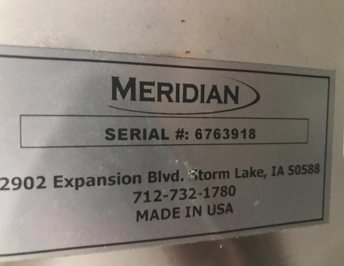 Used 3400 Gallon Mfg By Meridian Stainless Steel Vertical Storage Tank Very Clean