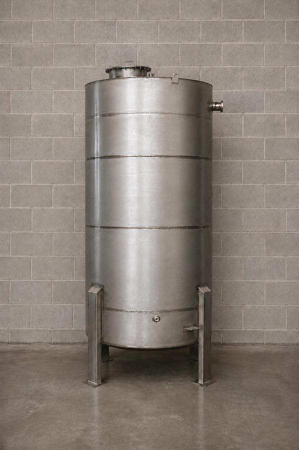 Used 3400 Gallon Mfg By Meridian Stainless Steel Vertical Storage Tank Very Clean