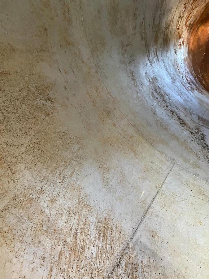 Used 14,000 Gallon Stainless Steel Tank Vertical w Bottom Heat Band