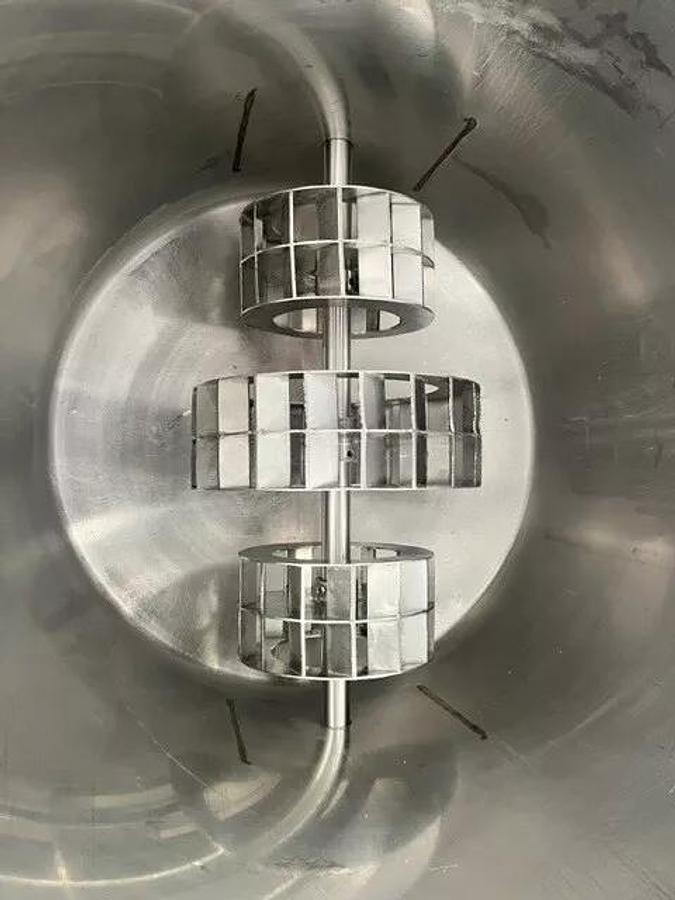 Used 125 Gallon Dixie Mixer 316 Stainless Steel Tank W High Shear Disperser  15 HP