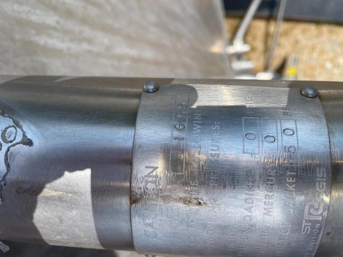 Used 1500 Gallon Jacketed Stainless Steel Processor with sweeping agitation w Cone