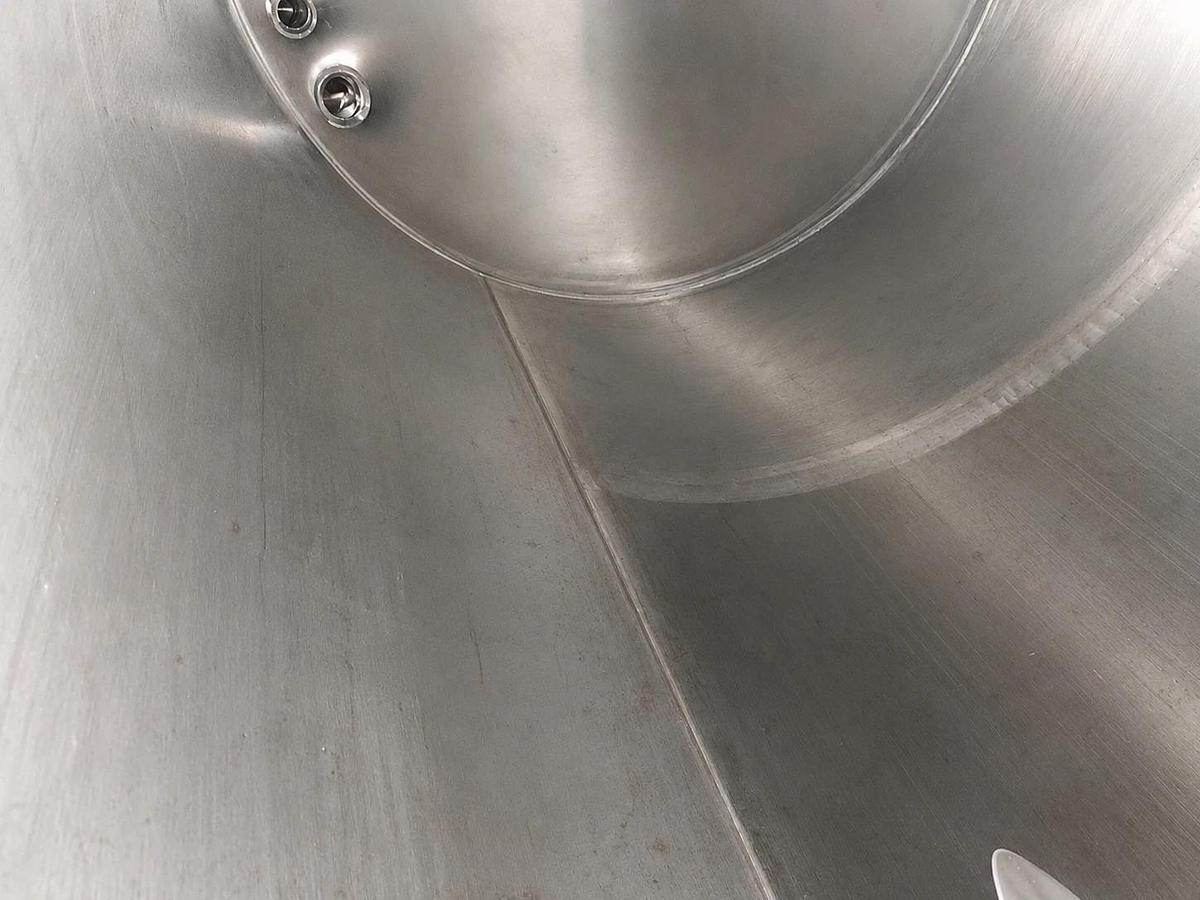 Used 2500 Gallon Vertical Jacketed Stainless Steel Mix Tank w/ 5 HP Agitator  4 avail