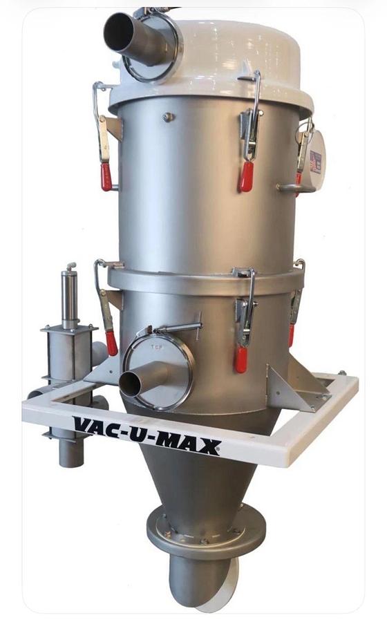 Used VAC-U-MAX Stainless Steel Vacuum Receiver Hopper Pneumatic Conveyor System