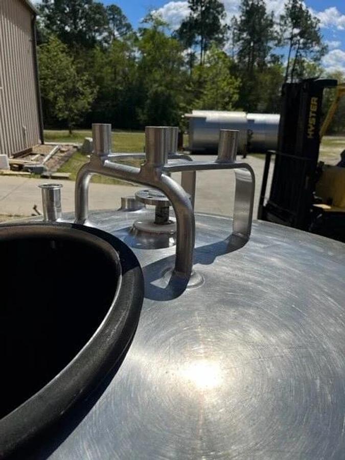 300 Gallon Stainless Steel Jacketed Processor Sweep w Mixer Tank dish Bottom
